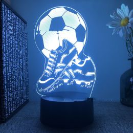 Football Club Series Black Remote Touch Creative LED