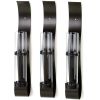 Accent Plus Set of 3 Wall Vases with Glass Cylinders
