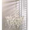 Accent Plus Distressed Ivory Six-Candle Chandelier
