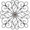 Accent Plus Wrought Iron 36-inch Bronze Scrolled Wall Decor