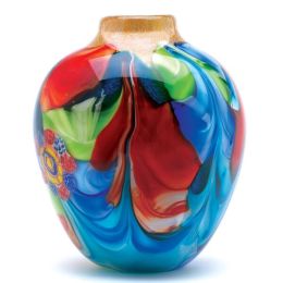 Accent Plus Handcrafted Art Glass Vase