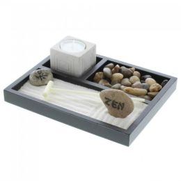 Accent Plus Zen Garden with Candle Holder