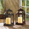 Gallery of Light Burnished Copper Candle Lantern - 12 inches