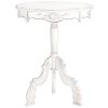 Accent Plus Romantic Three-Legged Carved Pedestal Table