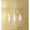 Accent Plus Shabby Chic Scroll Candle Chandelier