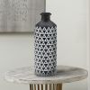 Nikki Chu Black and White Geometric Porcelain Vase